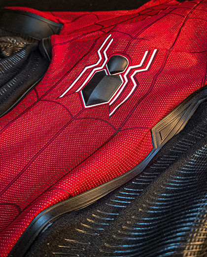 Suit chest and materials detail